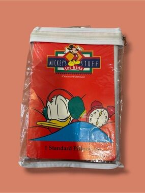 Mickey's Stuff for Kids Donald Duck Pillowcase - BNIP